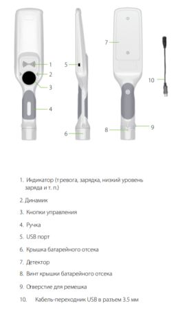 Металлодетектор ручной ZKTeco ZK-D300