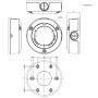 Монтажная коробка Wisenet SBO-126B для видеокамер
