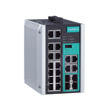 Коммутатор управляемый Moxa EDS-518E-4GTXSFP Gigabit Ethernet, на DIN-рейку