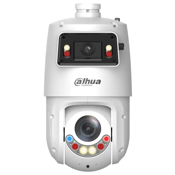 Двойная PTZ видеокамера 4Мп Dahua DH-SDT4E225-4F-GB-A-PV1-0280-S2 с ИИ и активным сдерживанием Двойная PTZ видеокамера 4Мп Dahua DH-SDT4E225-4F-GB-A-PV1-0280-S2 с ИИ и активным сдерживанием