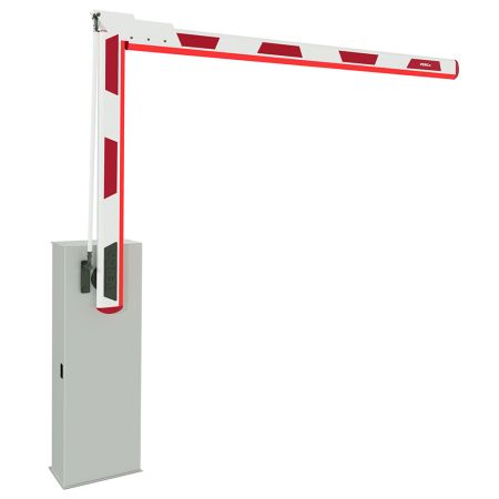 Шлагбаум автоматический PERCo GS14 со складной стрелой 3 м и встроенной системой обогрева