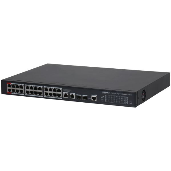 PoE-коммутатор 24-портовый Dahua DH-S4228-24GT-360, гигабитный, управляемый