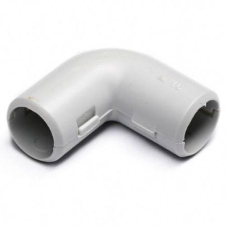 Колено открывающееся, 90 градусов D=25, ПВХ Колено открывающееся, 90 градусов D=25, ПВХ