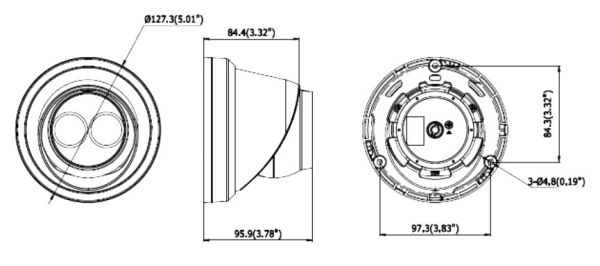 Уличная IP-видеокамера 4Мп HikVision DS-2CD2343G0-I (2.8 мм), черная