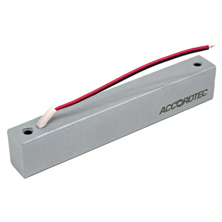 Электромагнитный замок AccordTec ML-100K с уголком, серебряный металлик Электромагнитный замок AccordTec ML-100K с уголком, серебряный металлик