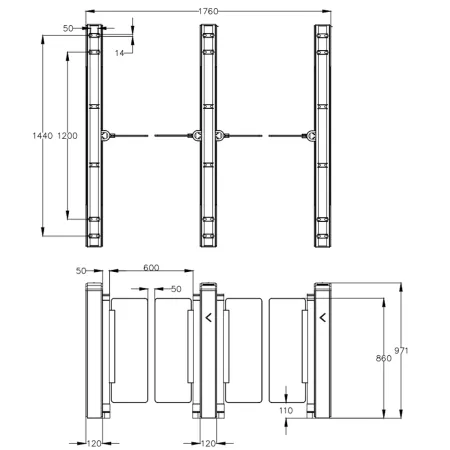 Турникет распашной Avix Bravo (AV.SG.6690) Турникет распашной Avix Bravo (AV.SG.6690)