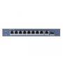 Неуправляемый 8-портовый PoE коммутатор HikVision DS-3E0510P-E