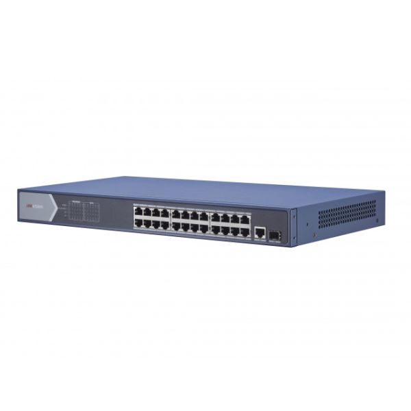Неуправляемый 24-портовый PoE коммутатор HikVision DS-3E0526P-E