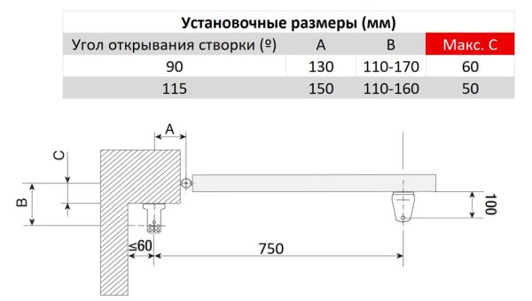 Привод 24 В линейный Came SWN25B самоблокирующийся, с энкодером (синий)