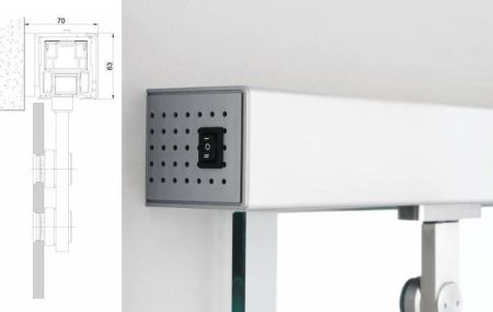 Автоматический привод dormakaba CS 80 Magneo 875мм для раздвижных дверей