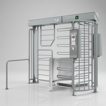 Полноростовой моторизированный турникет Magnetic MPB 112 (MPB112AA141) с моторизированной калиткой для велосипеда из нерж. стали