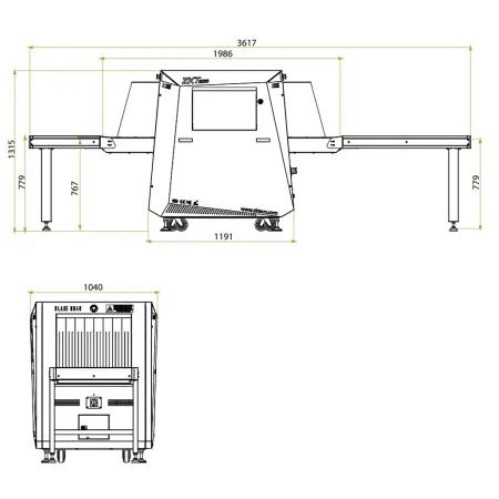 Рентгеновский интроскоп ZKTeco Blade6040 White двухэнергетический для ручной клади Рентгеновский интроскоп ZKTeco Blade6040 White двухэнергетический для ручной клади