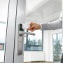 Электронный замок dormakaba c-lever pro (черный, узкий, offline, 92 мм, левый, ручки HA, шток 8 мм)