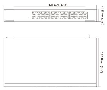 Неуправляемый коммутатор HikVision DS-3E0524-E(B)