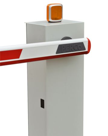 Шлагбаум автоматический PERCo GS14 со складной стрелой 3 м и встроенной системой обогрева