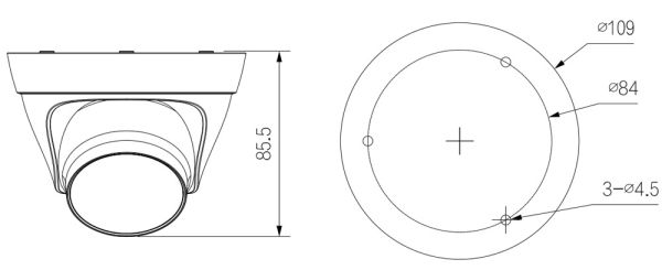IP-видеокамера уличная 2Мп Dahua DH-IPC-HDW1239T1P-LED-0280B-S5