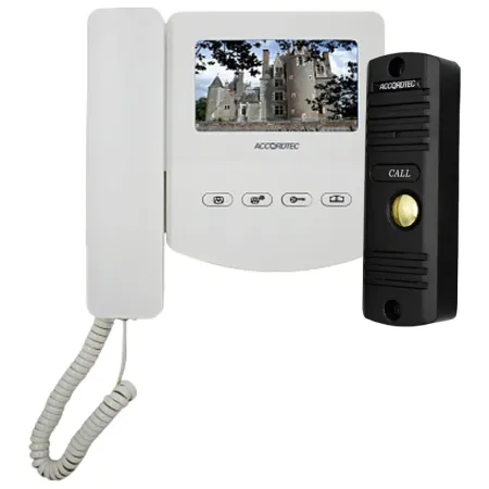 Комплект домофонии AccordTec AT-home4 WH-BL Комплект домофонии AccordTec AT-home4 WH-BL