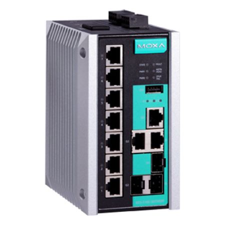 Коммутатор управляемый Moxa EDS-510E-3GTXSFP Gigabit Ethernet, на DIN-рейку