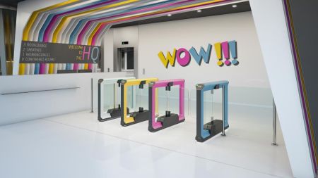 Боковая секция распашного турникета Magnetic mWing FMWI_AL Slave без створок