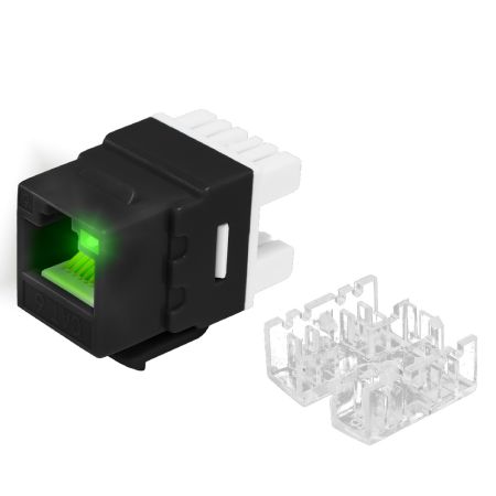 Модуль коммутационный ЛЮ-МКП-5eН.8К19, тип Keystone 180° Навигатор, UTP, кат.5e