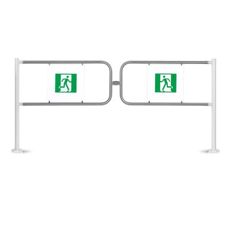 Комплект створок PERCo BH02 1-18 для двойной распашной секции ограждения с магнитным устройством блокировки, ширина прохода 2000 мм