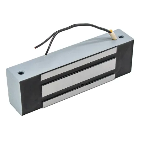 Электромагнитный замок AccordTec ML-300K с уголком, серебряный металлик Электромагнитный замок AccordTec ML-300K с уголком, серебряный металлик