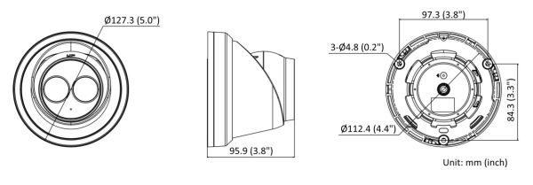 Уличная IP-видеокамера 8 Мп HikVision DS-2CD2383G2-IU (2.8 мм) с технологией AcuSense, черная