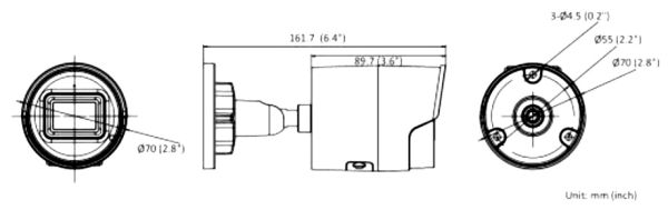 Уличная IP-камера 4Мп HiWatch IPC-B042-G2/U (2.8 мм) с микрофоном