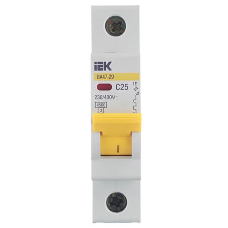 Автоматический выключатель IEK ВА47-29 1P 25А 4,5кА (MVA20-1-025-C)