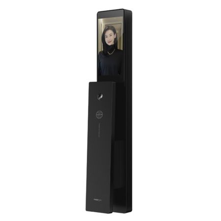 Электронный биометрический замок Moorgen T11 Pro, 7-ми ригельный, кристаллы Сваровски, видеоглазок, Face-ID, Wi-Fi