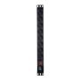 Блок розеток Hyperline SHE19-8SH-S-IEC для 19" шкафов, горизонтальный, 8 розеток Schuko