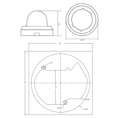 IP-видеокамера 2Мп Rubezh RV-3NCD2165-P-I1 (2.8-12)