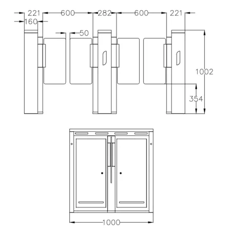 Турникет распашной Avix Delta S (AV.SG.6621C) Турникет распашной Avix Delta S (AV.SG.6621C)