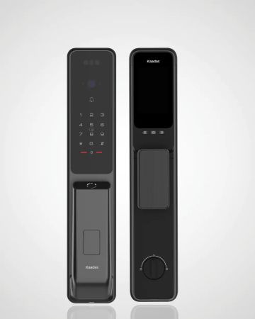 Электронный биометрический замок Kaadas Q9 FVP Black, Wi-Fi, распознавание лица, вен пальцев и отпечатков