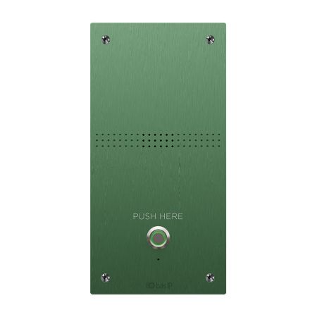 Специализированная вызывная аудио-панель Bas-IP AV-04AFD Green, врезная