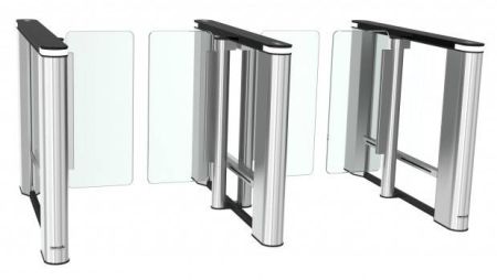 Распашной скоростной двухпроходной турникет Cominfo EasyGate Elite 650мм