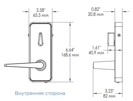 Электронный замок dormakaba Saflok Saffire LX (S002-EECB-EEOCB-D0F)