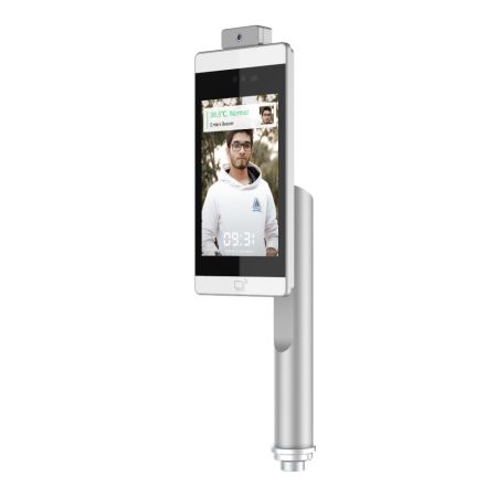 Биометрический терминал распознавания лиц и температуры тела Uface 8T-Temp с кронштейном на турникет