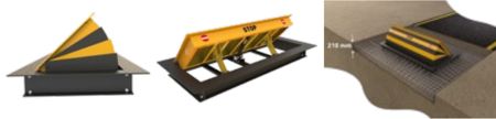 Блокиратор дорожный гидравлический TRB 600 SHALLOW (TRB-25P60-SHLW) с двумя гидроцилиндрами, длина 2500 мм