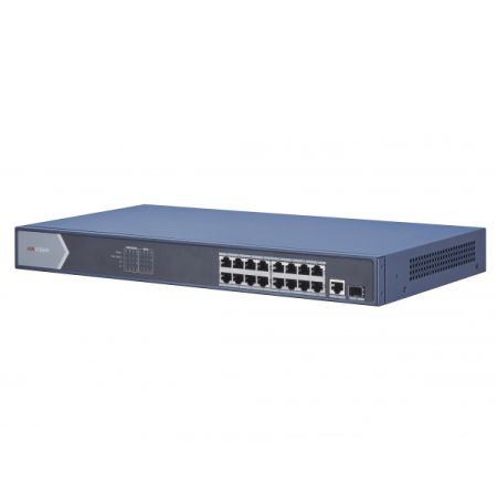 Неуправляемый 16-портовый PoE коммутатор HikVision DS-3E0518P-E/M