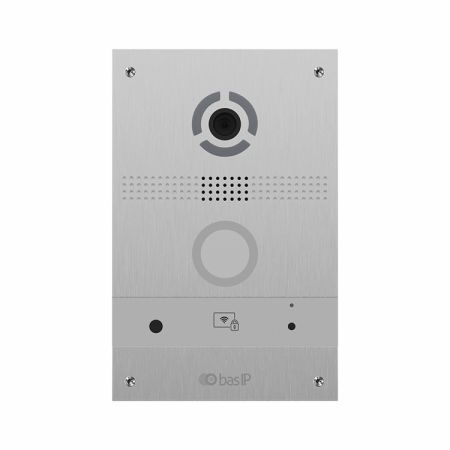 Вызывная видеопанель BAS-IP AV-08FB Silver с распознаванием лиц