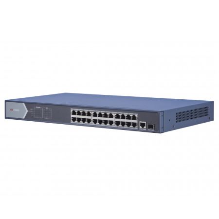 Неуправляемый 24-портовый PoE коммутатор HikVision DS-3E0526P-E/M