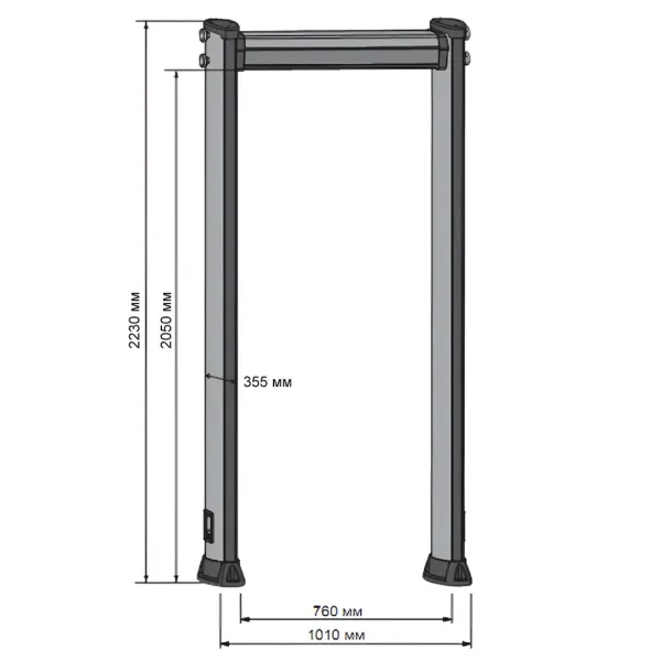 Металлодетектор Rapiscan Metor 6WP уличный, арочный, многозонный