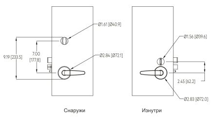 Электронный замок dormakaba Saflok Quantum Pixel (KP2-42XB0G0YBN0000-SB)