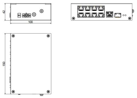 Неуправляемый 8-портовый PoE коммутатор Dahua DH-PFS3110-8ET-96