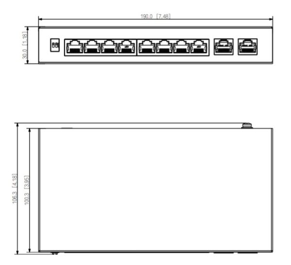 Неуправляемый POE коммутатор 10-портовый Dahua DH-PFS3010-8GT-96