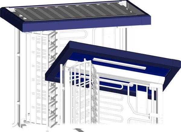 Крыша для 2-проходных турникетов серии Ecco 120BF/BFD Gotschlich Ecco Сomfort Roof 6EDR3U3-C
