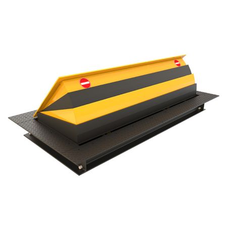 Блокиратор дорожный гидравлический TRB 600 SHALLOW (TRB-45P60-2p-SHLW) с двумя гидроцилиндрами, длина 4500 мм