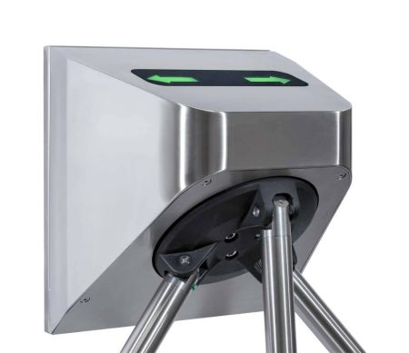 Турникет-трипод навесной PERCo-TTR-10AK из нержавеющей стали, с автоматическими планками Антипаника