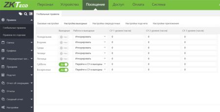 Программное обеспечение для учета рабочего времени ZKBioTime (ZKBT-APP-P2-5K) на 5000 приложений